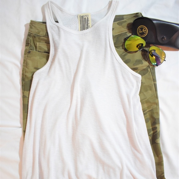 Free People Ribbed Racerback Tank - Picture 2 of 4